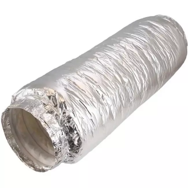 Flexibele geluiddemper non-woven met aansluiting diameter 150 mm lengte 500mm