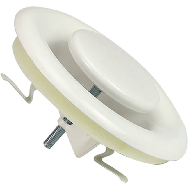 Ventilatie afvoer ventiel 100mm met metaal klemveren - DVS-C100 RAL9010