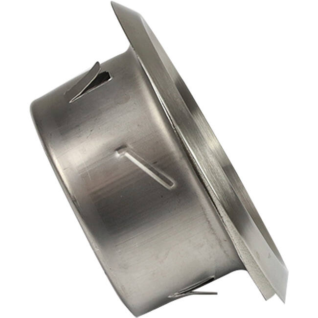 Vanne de ventilation en acier inoxydable 160mm entrée et sortie fixe avec ressorts de friction - DVI-C160