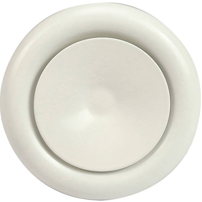 Soupape de ventilation 160 mm métal - S-DVS160 RAL9010