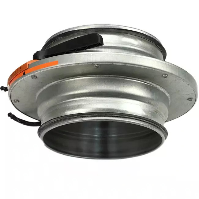 Irisklep 250 mm - Sendzimir verzinkt staal - IRIS250
