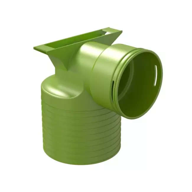 Ubbink Air Excellent 48C ventieladapter 125 1x90°