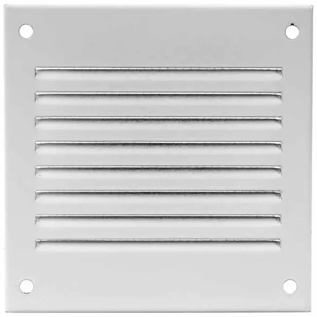 Grille métal 100 x 100 mm blanc - MR1010