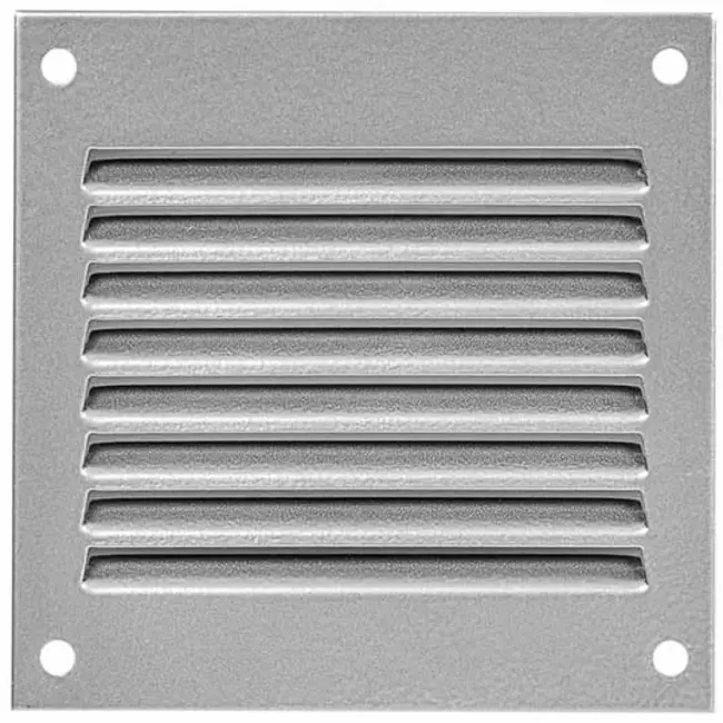 Grille métal 100 x 100 mm zinc - MR1010Zn