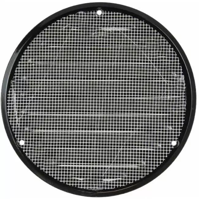 Metalen ventilatierooster rond Ø160 mm zwart - MR160M - RAL9005