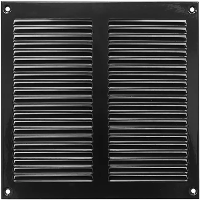 Grille métal 200 x 200 mm noir - MR2020M - RAL9005