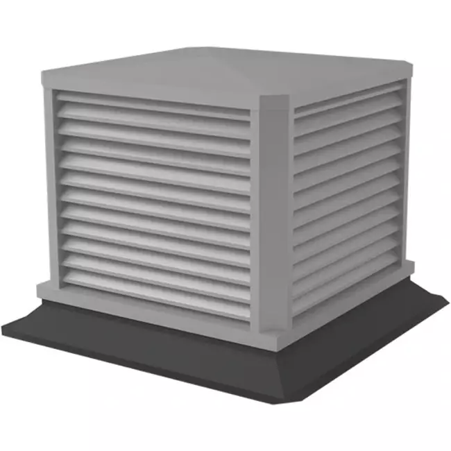 NASA-H dakkap met horizontale lamellen 700 x 500
