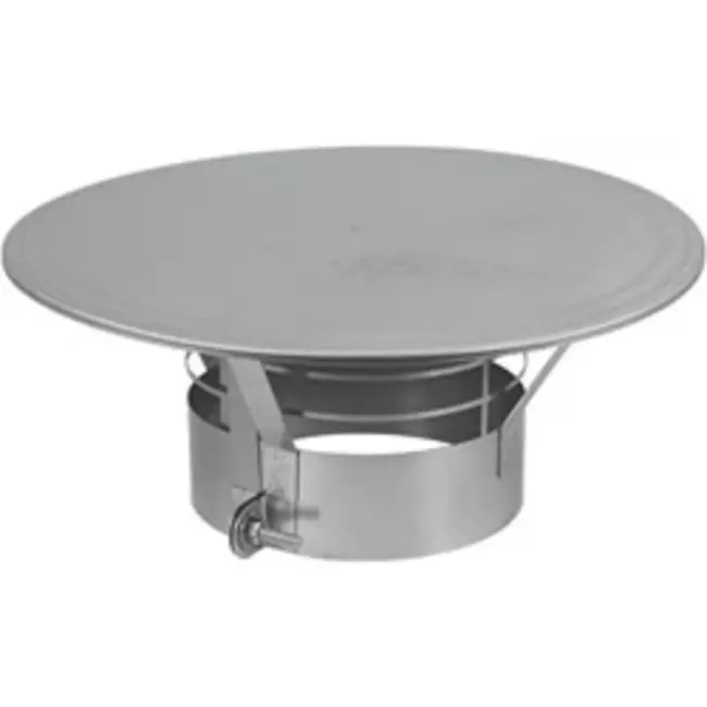 Regenkap met gaas diameter 450 mm I316L (D0,6)
