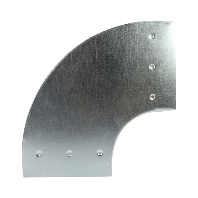Bocht 90 graden 220x80 mm horizontaal tbv instortkanaal