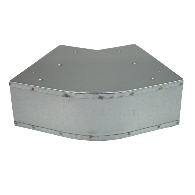 Coude 45 degrés 220x80 mm horizontal pour gaine
