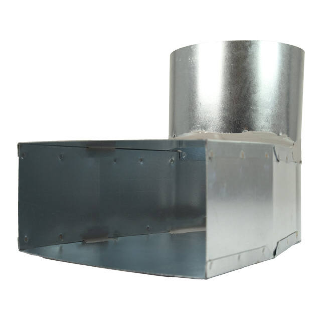 Angle d'ardoise 220x80 mm au diamètre 125 mm pour gaine