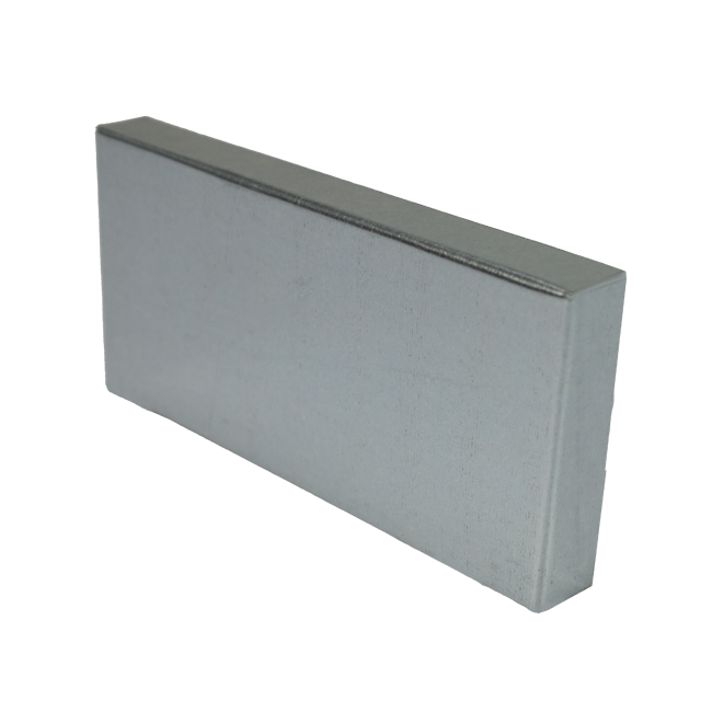 Couvercle 300x80 pour gaine plate galvanisée