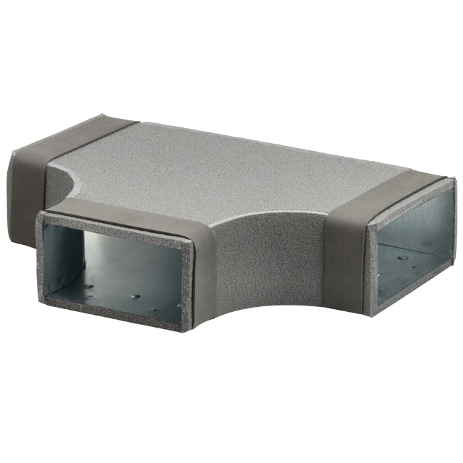 Thermoduct T-stuk 90 graden 300x80 - 220x80 tbv instortkanaal