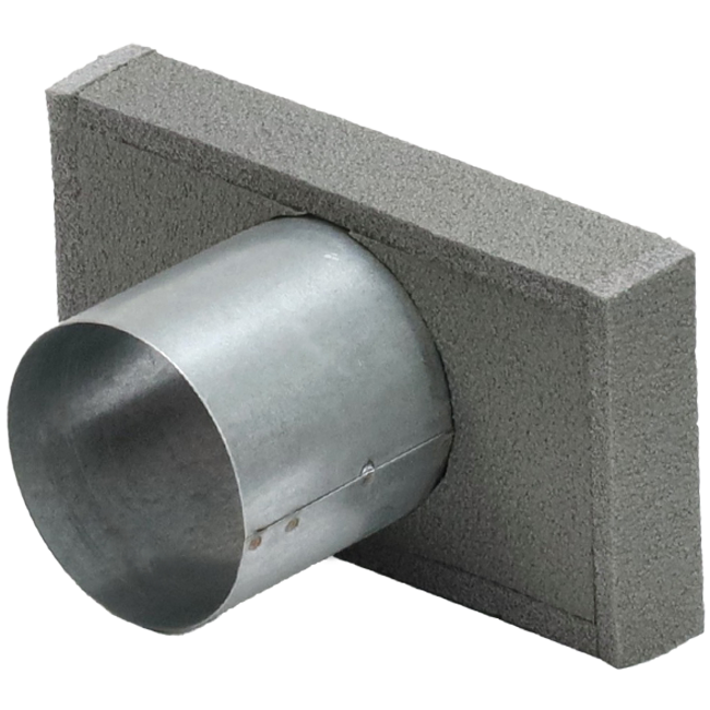Thermoduct deksel 170x80 met aansluiting Ø 80mm tbv instortkanaal