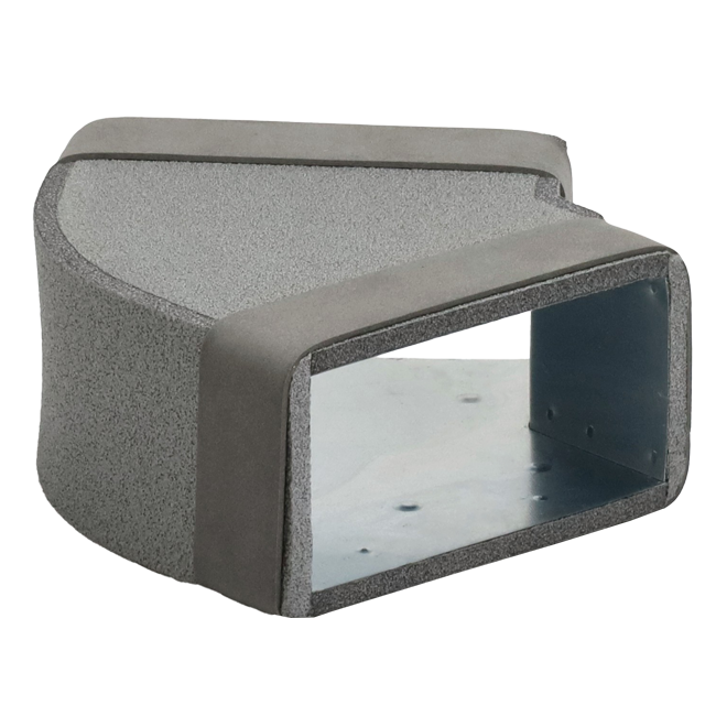 Thermoduct Einlaufkrümmer 45 Grad 220x80 mm horizontal