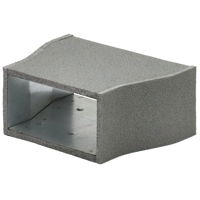 Thermoduct verloopstuk 300x80 mm naar 220x80 mm
