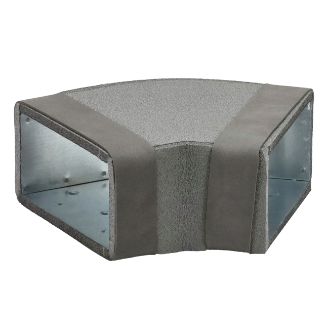 Thermoduct instortbocht 45 graden 300x80 mm horizontaal