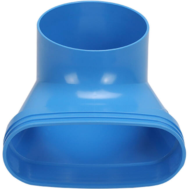 Wavin Ventiza Élément terminal 90 degrés PVC ovale 235x80x100 mm par diamètre 160 mm M/M
