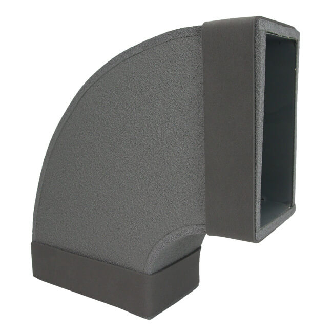 Thermoduct bocht 90 graden 170x80 horizontaal tbv instortkanaal