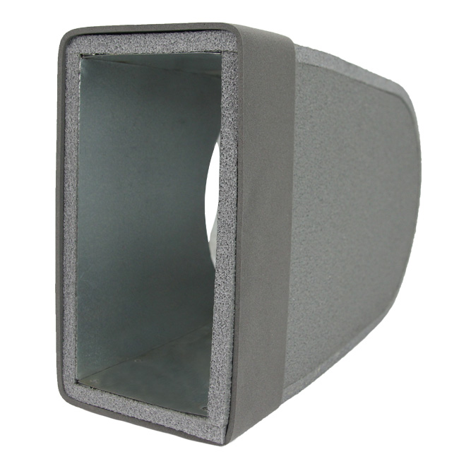 Thermoduct lepe hoekstuk 170mm x 80mm naar Ø 150mm