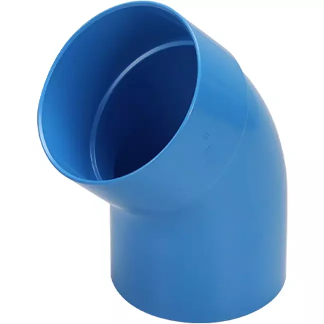 Wavin Ventiza bocht 45 graden PVC rond met diameter 80 mm M/S