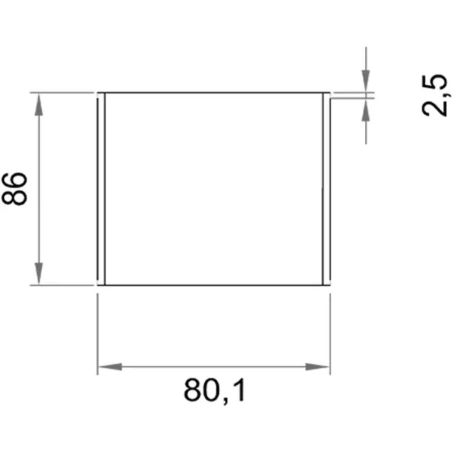 Wavin Ventiza lijmmof PVC rond 80 mm M/M