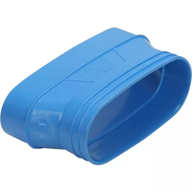 Wavin Ventiza verloop PVC ovaal 235x80 mm naar 195x80 mm M/S