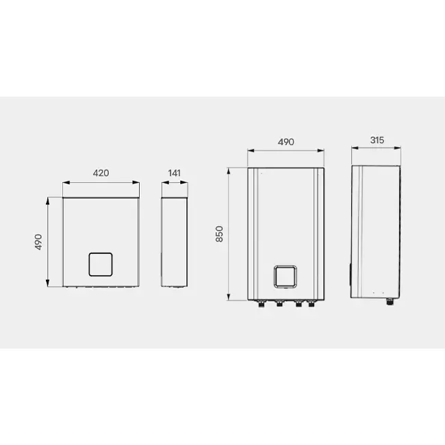 Unité intérieure de pompe à chaleur LG Hydrobox R290 1 phase