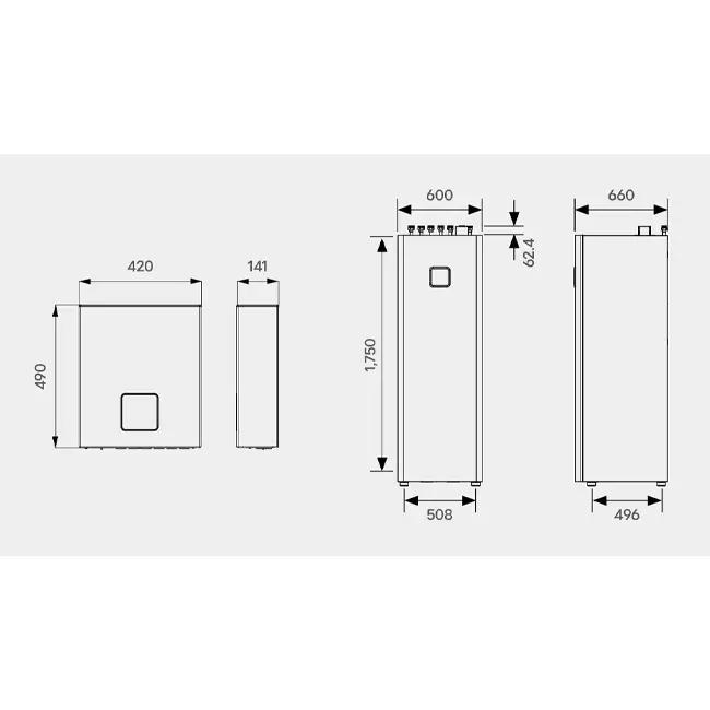 LG Combi warmtepomp binnenunit R290 1 fase