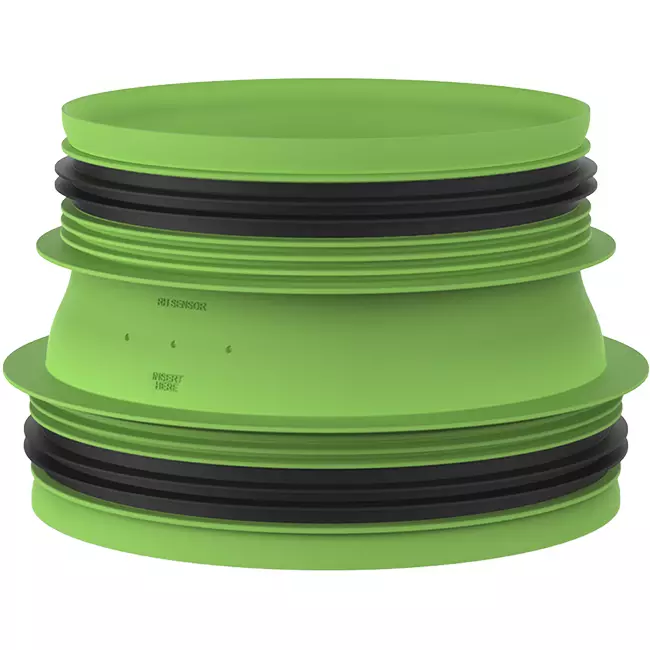 Duco aansluitstuk met rubber D160-D180 (M/M)