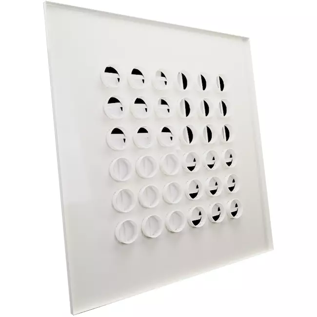 Multinozzle plafondrooster 596x596mm - MN48 RAL9010