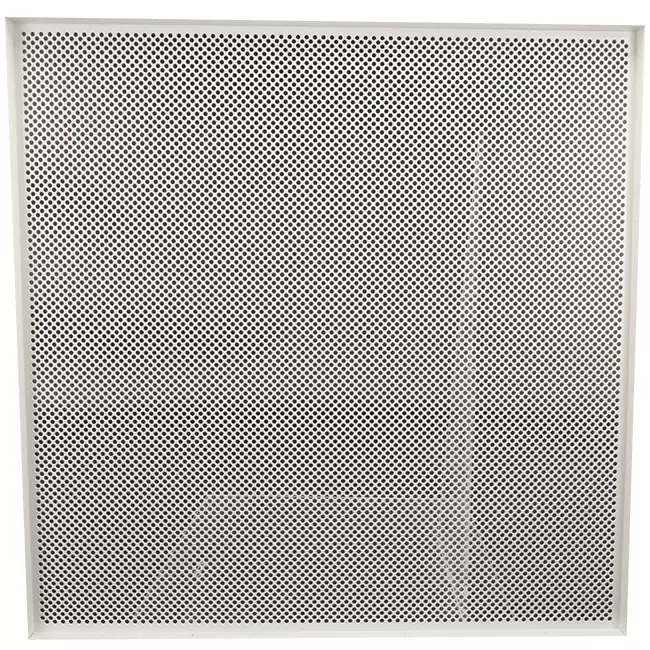Geperforeerde plafondplaat 600 x 600 mm voor inleg in systeemplafonds - RAL9016