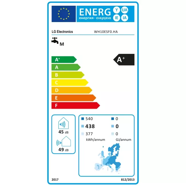 LG warmtepompboiler 100L 230V - WH10ES