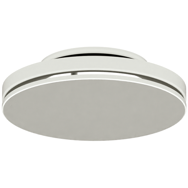 Plafondrooster staal met ronde uitblaas – 125 mm – RAL 9010