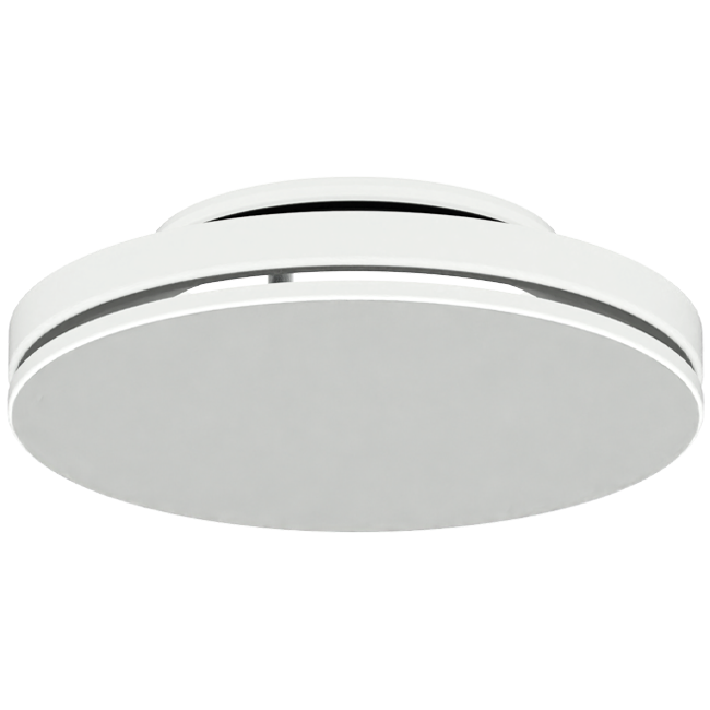 Plafondrooster staal met ronde uitblaas – 160 mm – RAL 9016