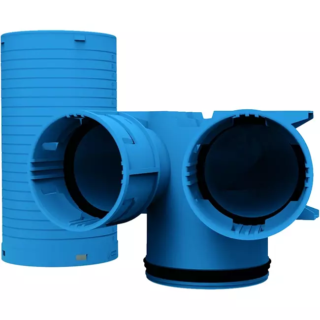 Vent-Axia Uniflexplus collecteur de valves 2 x Ø90 mm - Ø125 mm