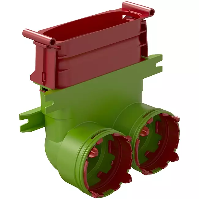 Ubbink Air Excellent 2x 34C - 45SC coude 90° réducteur