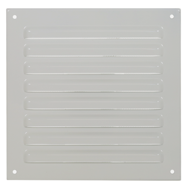 Grille extérieure carrée 200x200 mm aluminium - RAL9010