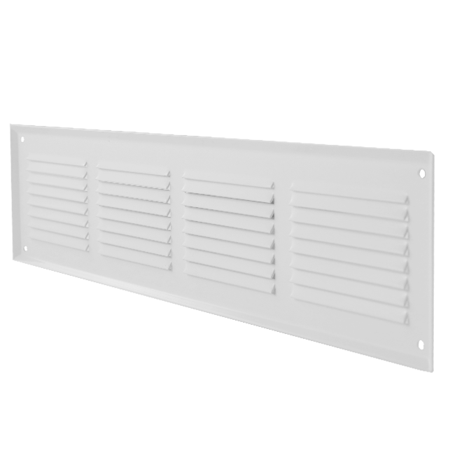 Wandrooster 300x100mm aluminium - RAL9016