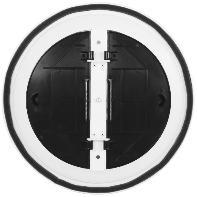 Diffuseur plafonnier rond avec motif fixe Ø 200 mm - RAL9016
