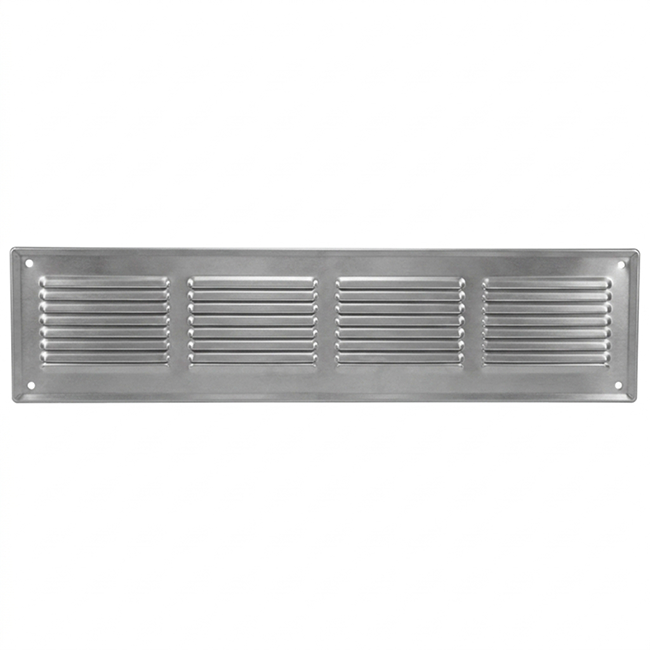 Wandrooster 500x150mm aluminium - Ongecoat