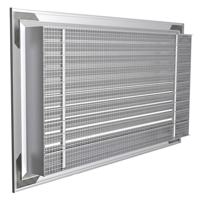ClimaConnect buitenmuurrooster aluminium 300x200 mm