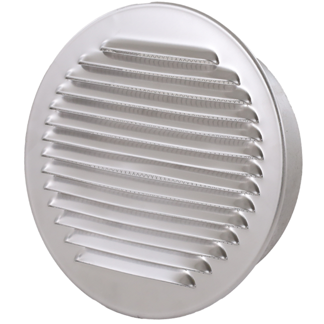 Ventilatierooster rond 200 mm aluminium - EL-A-R200 ALU