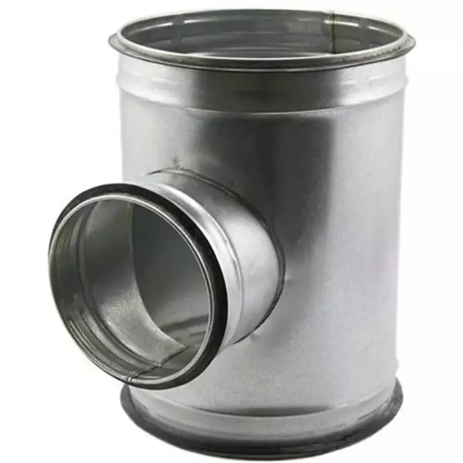T-stuk Ø 355mm - Ø 355mm voor spirobuis (90°)