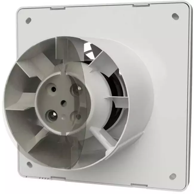 Badkamerventilator Supra met vochtsensor en timer met trekkoord Ø 125 mm -125HT