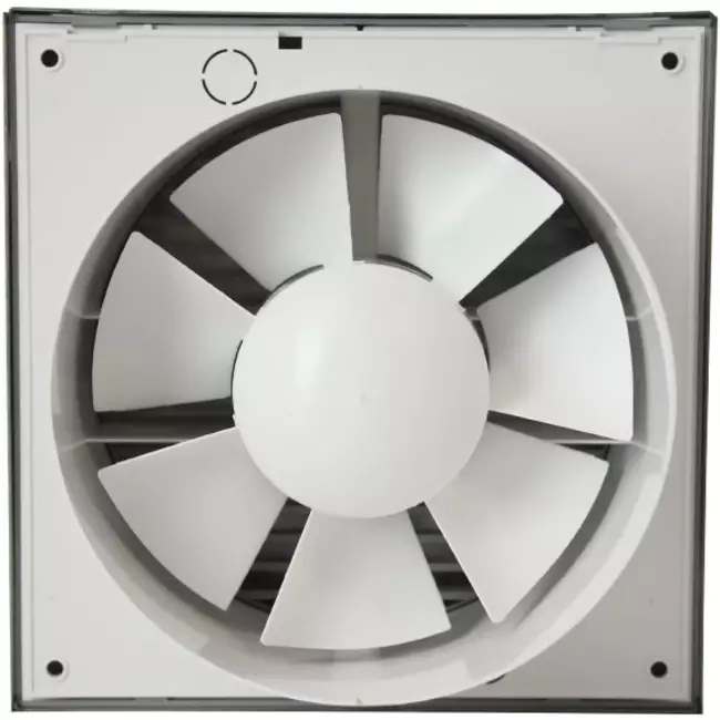 Badkamerventilator Ø 100 mm RVS met timer - Design EET100Ti