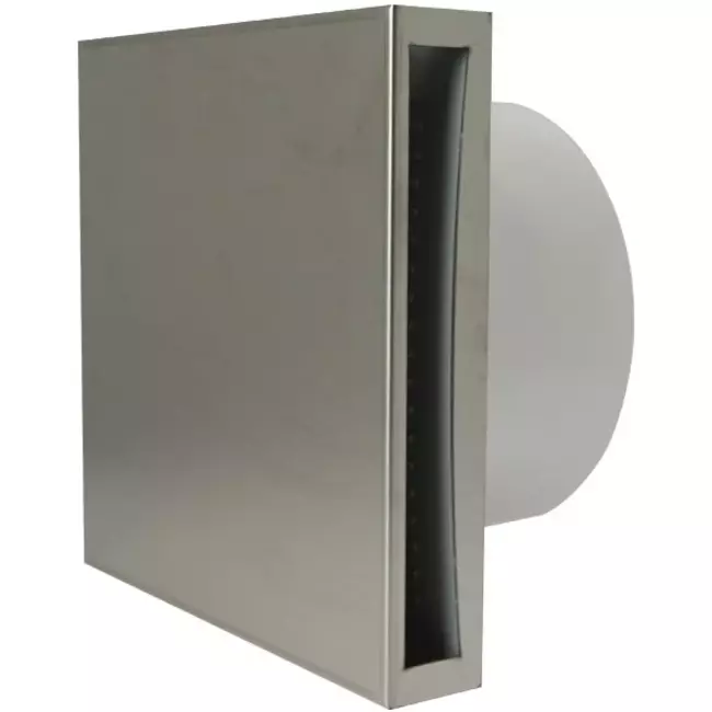 Badkamerventilator Ø 100 mm RVS - Design EET100i