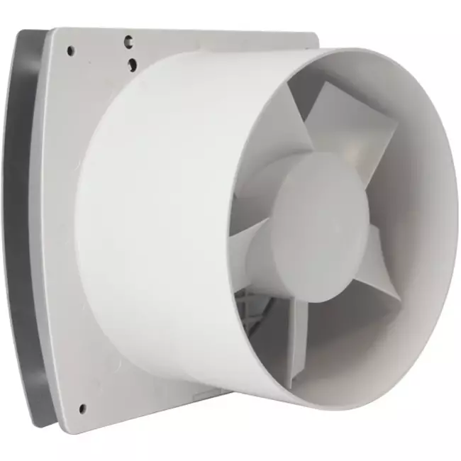 Badkamerventilator Ø 150 mm Zilver - Design T150S