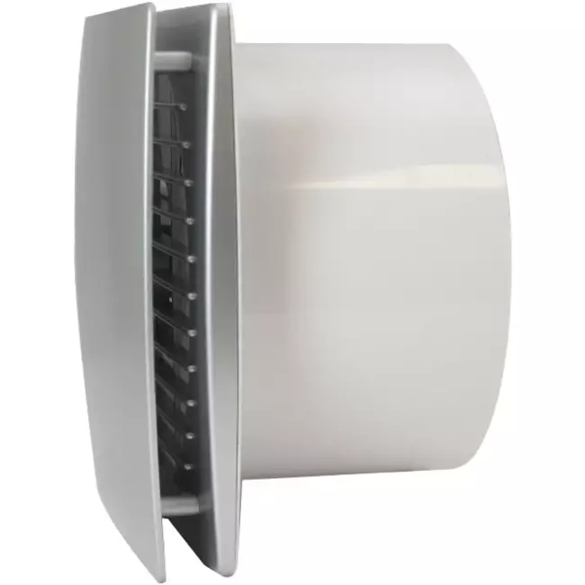 Badkamerventilator Ø 150 mm Zilver - Design T150S