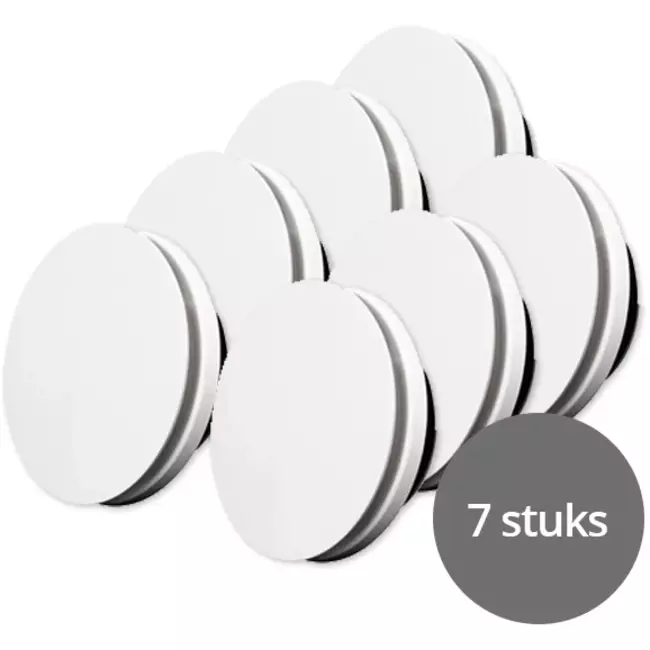 Vent-Axia Uniflexplus RV 125 mm regelbaar toe- en afvoerventiel - verpakking 7 stuks RAL 9003
